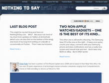 Tablet Screenshot of nothingtosay.com